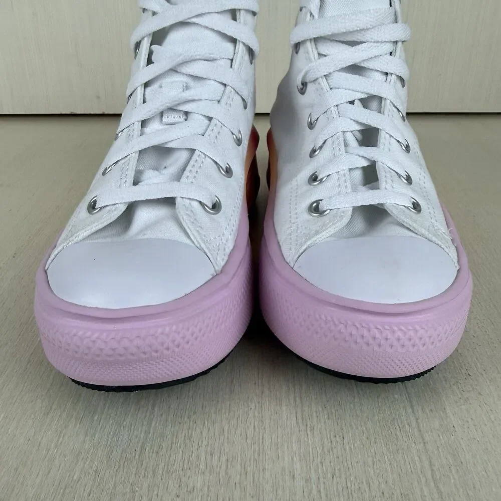 Converse Chuck Taylor All Star Move Hyper Bright High Girls Fashion Sneaker Sz 1